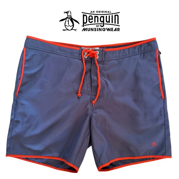 Original Penguin Other - Penguin Men's Gray Swim Trunks 6", Size 34